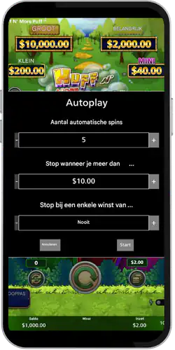 Huff N Puff Automatisch afspelen